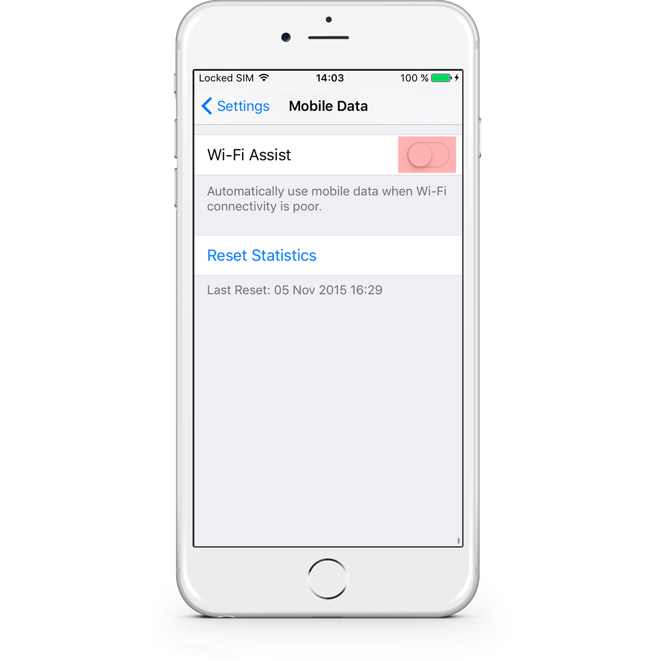 Option 4 - Disable switch to mobile networks 
