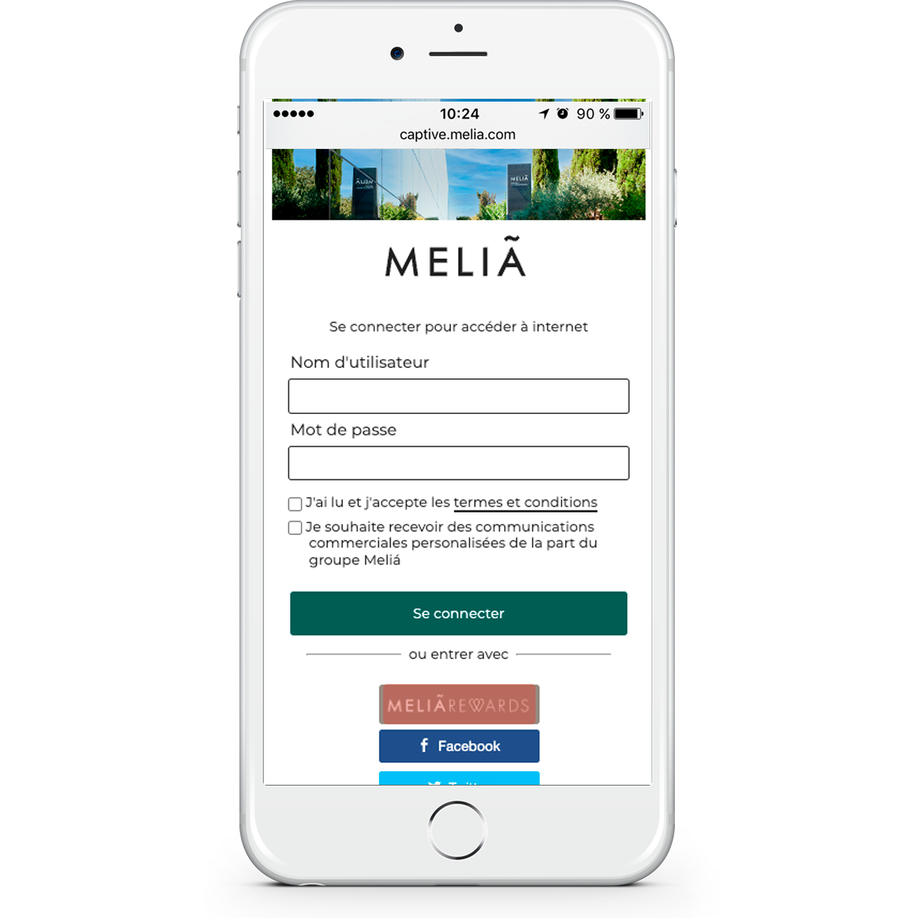 Accès par melia rewards